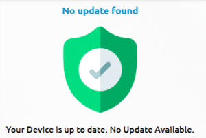 device is up to date