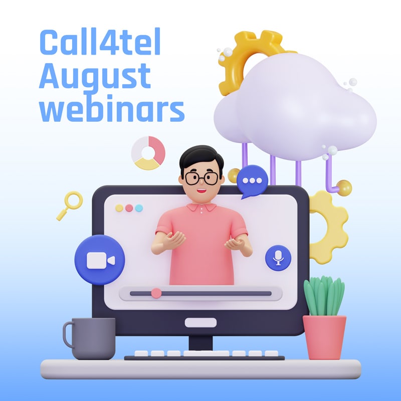 Free 3CX PBX Appliance webinars in August 2023 by Call4tel